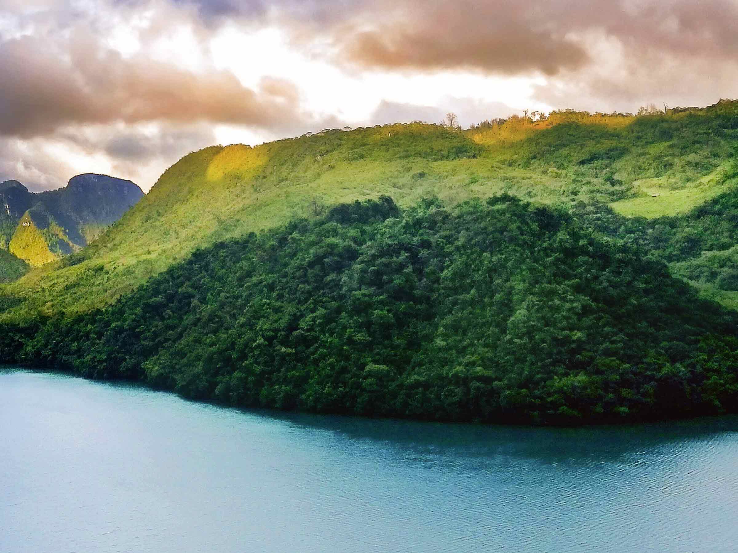 An aerial photograph of the region where Peet's Guatemala Huehuetenango coffee is grown.